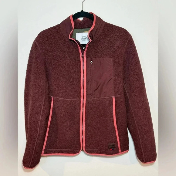 HERSCHEL Fleece Jacket Sherpa size medium - Picture 5 of 8